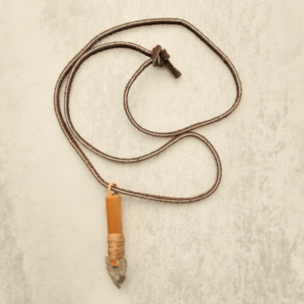 Arrowhead Necklace, Primitive Look